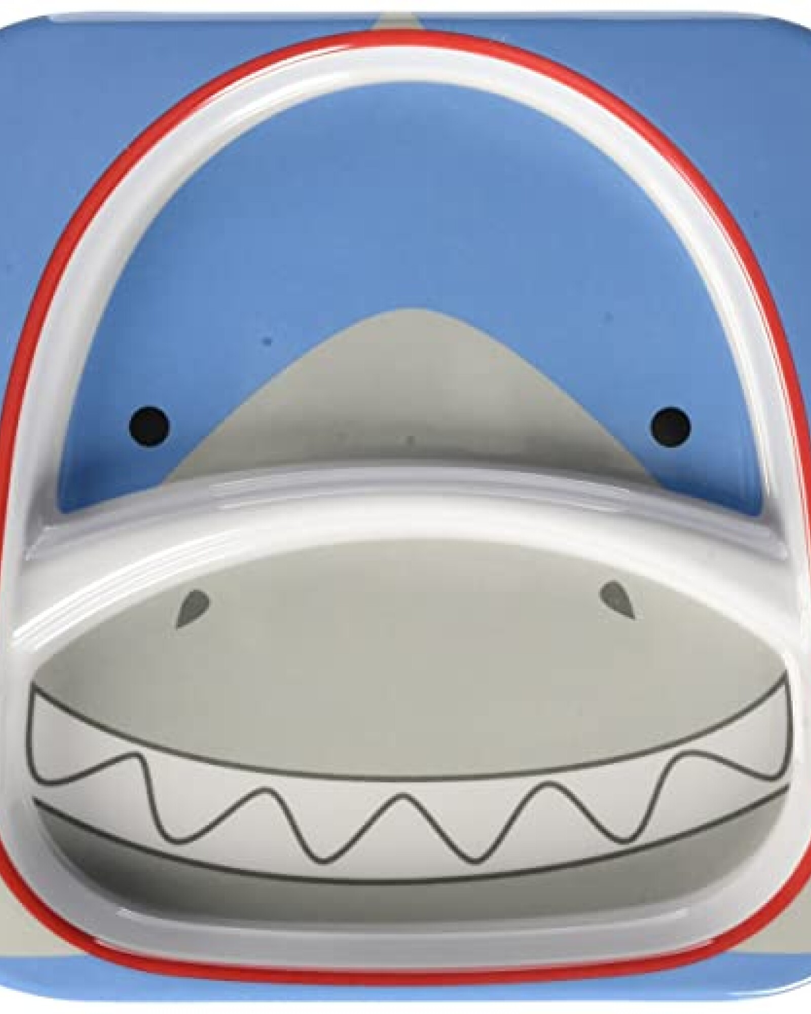 Plato con división diseño tiburón Sin color