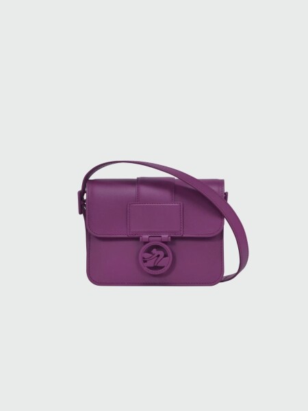Longchamp -Cartera de cuero con solapa, Box-trot Violeta