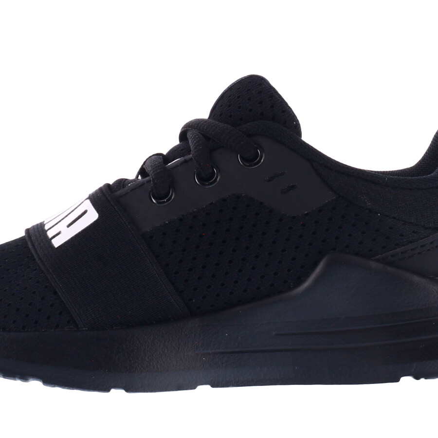 Championes Infantiles Puma Wired Run PS Jrs Negro - Blanco