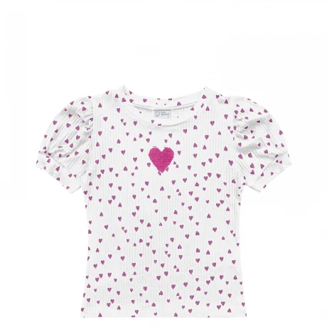 Remera niña corazones Remera niña corazones