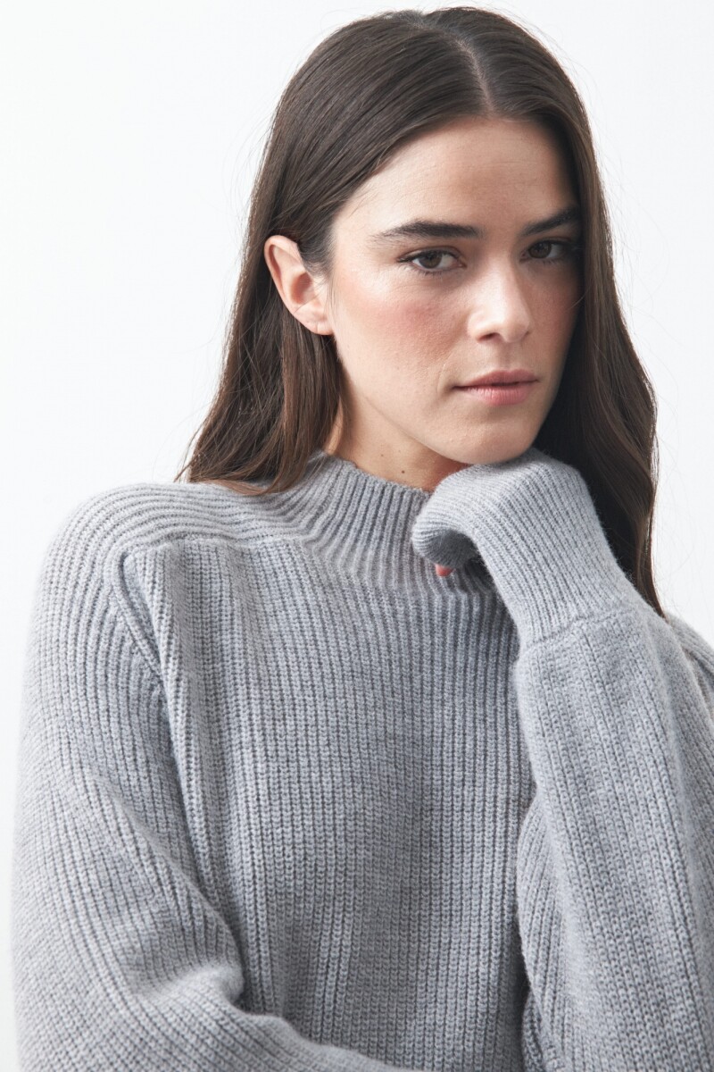 POLERA DALMA Gris Melange