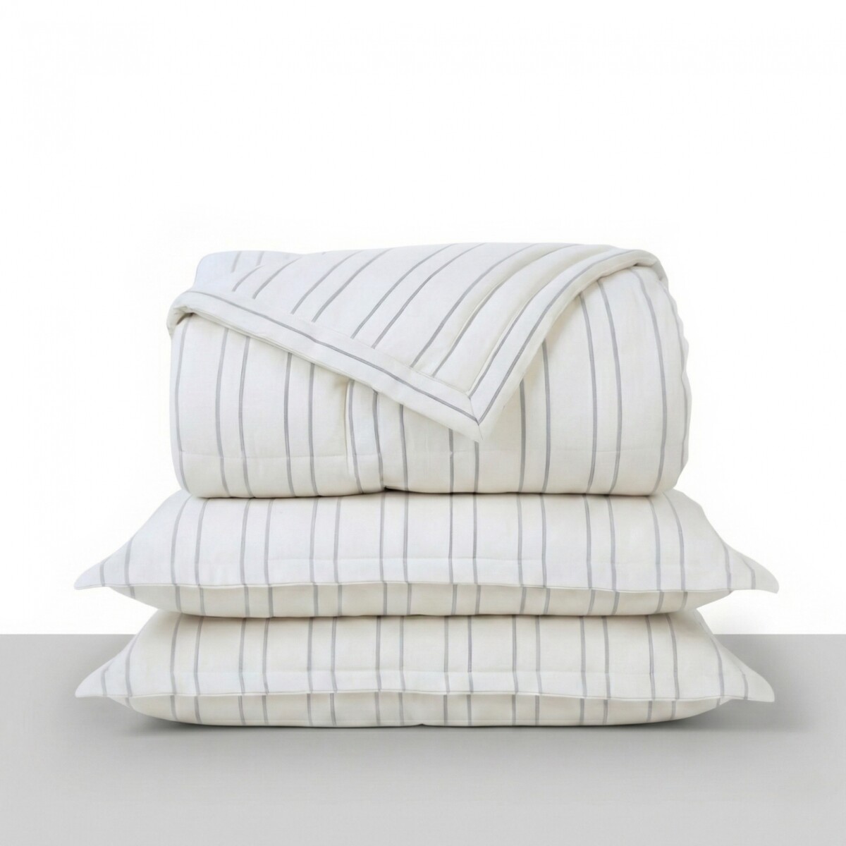 Acolchado + Fundas 2 Plazas - Naturale Oasis - Azul 