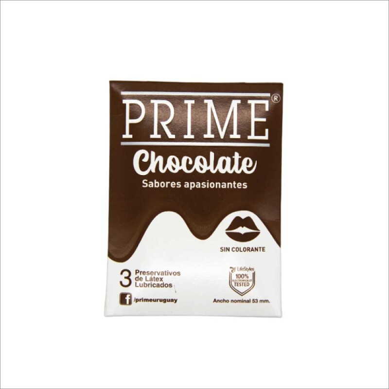 Preservativo Prime Sabor Chocolate 3 Uds. Preservativo Prime Sabor Chocolate 3 Uds.