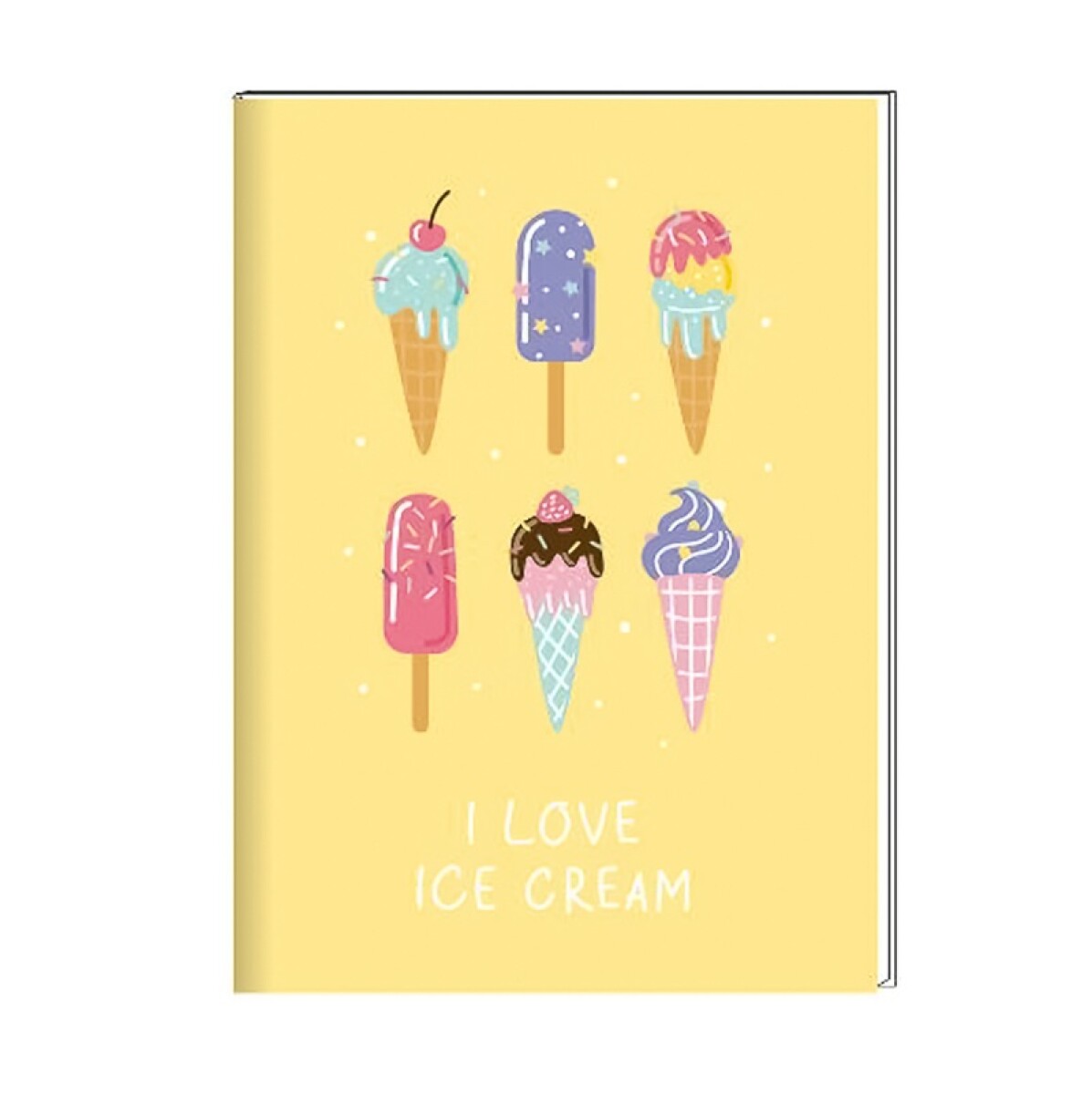 Cuaderno helados A4 - amarillo 