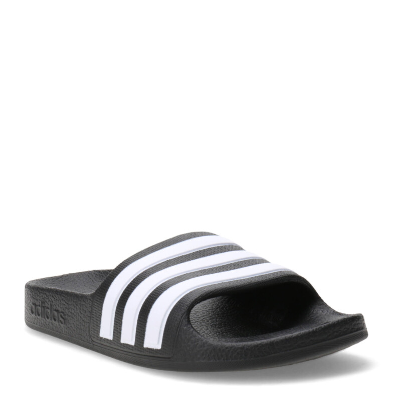 Chanclas de Niños Adidas Adilette Aqua Negro - Blanco