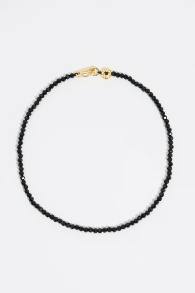 COLLAR LOGO Y CRISTALES Negro