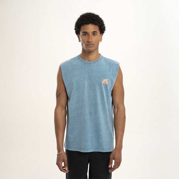 Musculosa Pulau Starship Azul