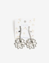 Aros Colgantes Largos Metal Aros Colgantes Largos - Plateado Rodio