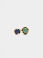 Anillo Irregular Con Piedras multicolor