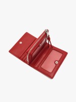 Cartera Básica Con Textura rojo