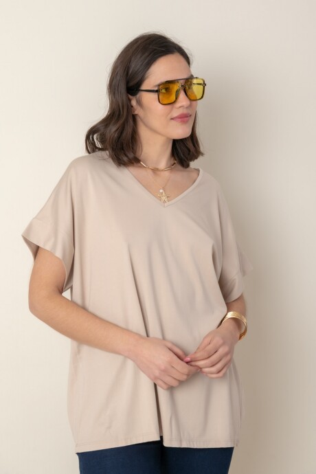 REMERA BIANCA Beige