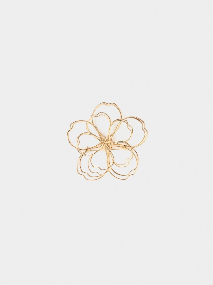 Broche Flor dorado