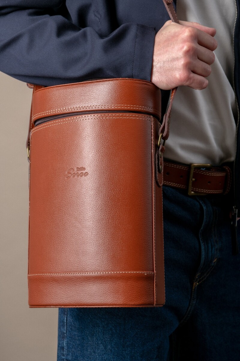 Matera para termos Stanley 100% cuero Marrón