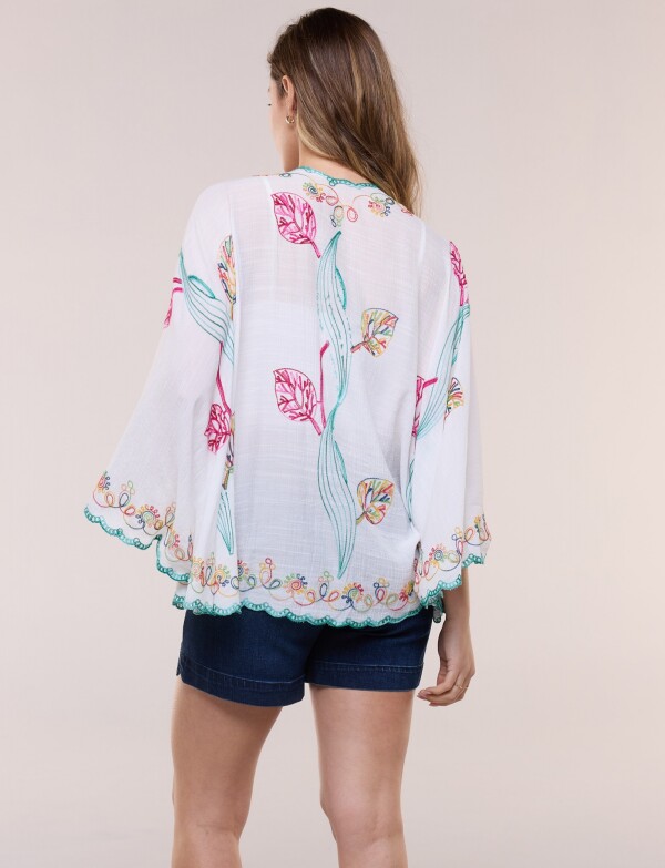 Kimono Bordado BLANCO/MULTI