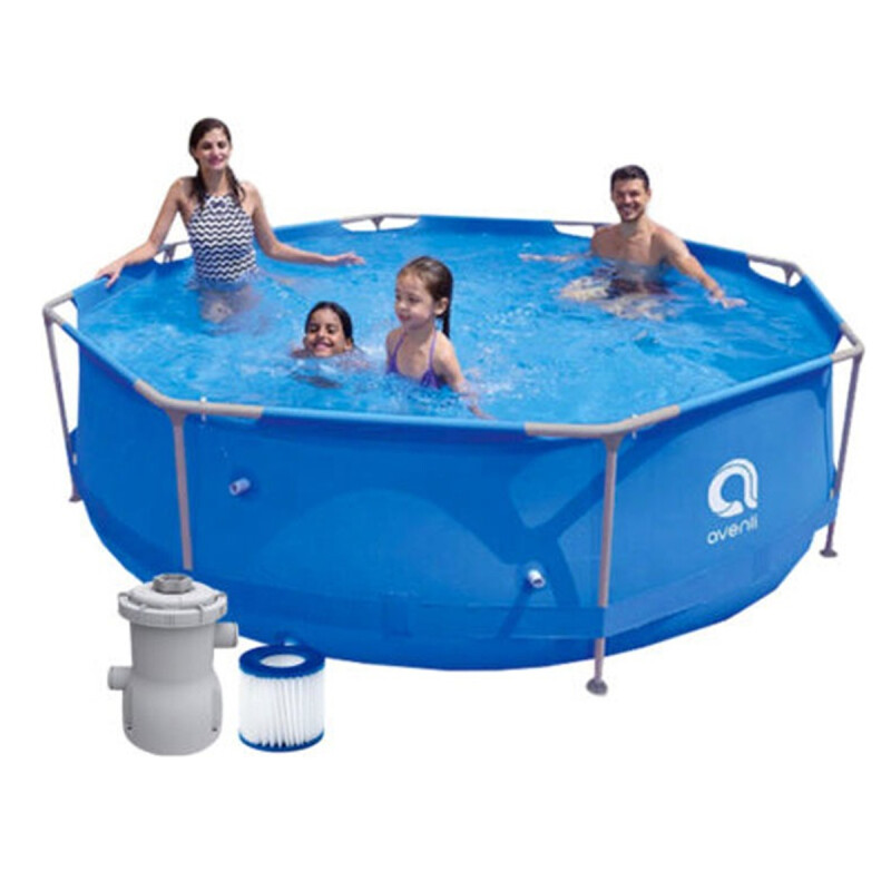 Piscina Avenli Estructural De 15233lts Filtro Bomba Escalera Azul Piscina Avenli Estructural De 15233lts Filtro Bomba Escalera Azul