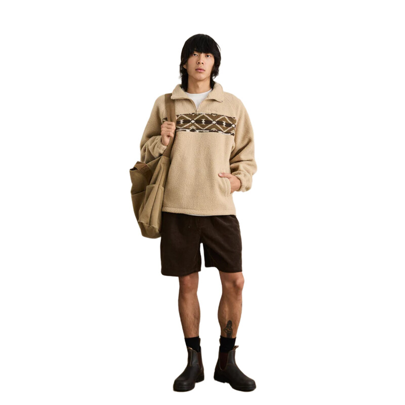 Buzo Rhythm High Plains Quarter Zip - Beige Buzo Rhythm High Plains Quarter Zip - Beige