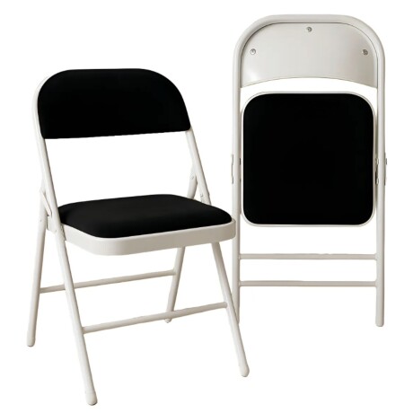 Set x 4 Sillas Plegables Acolchonada modelo Nova Negro