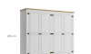 Ropero 4 puertas 2 Cajones Madera - Linea mexicana Blanco