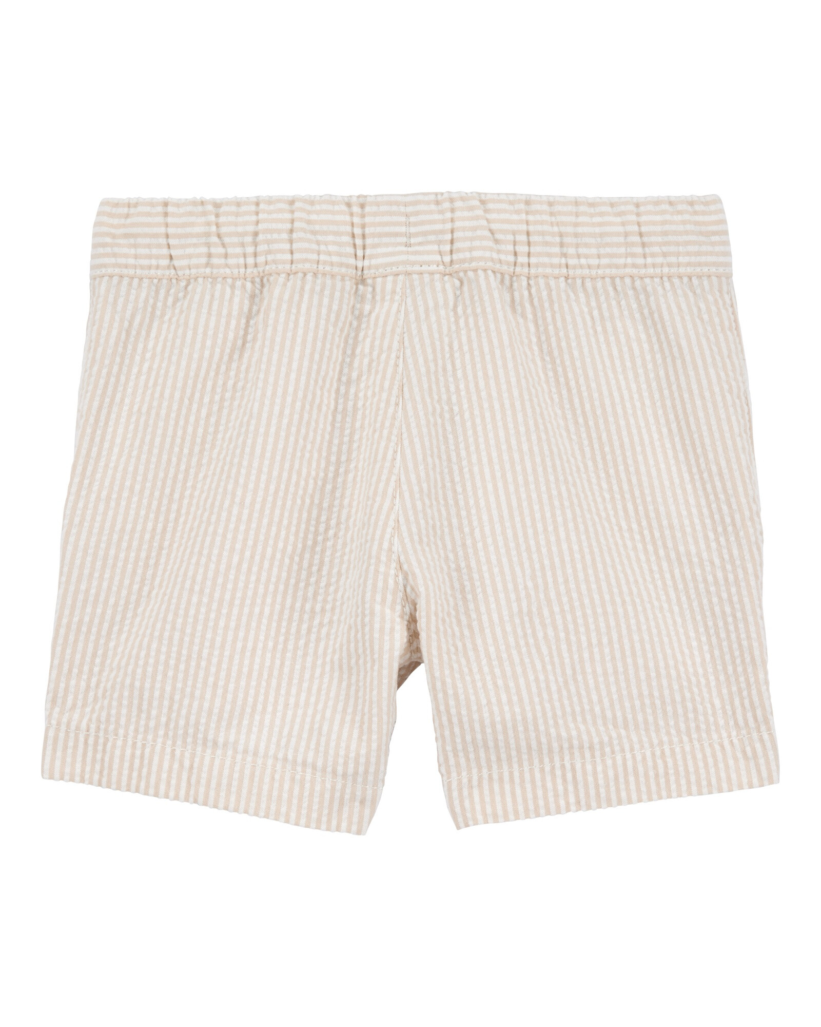 Short deportivo de algodón, diseño a rayas Sin color