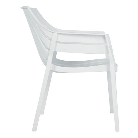Silla Sillón Hilton Interior Exterior UV 150k Elegante Blanco