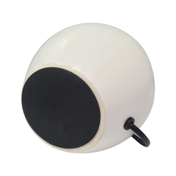 Set x2 Lampara Mesa Luz Escritorio Ceramica Lectura Portatil Variante Color Blanco