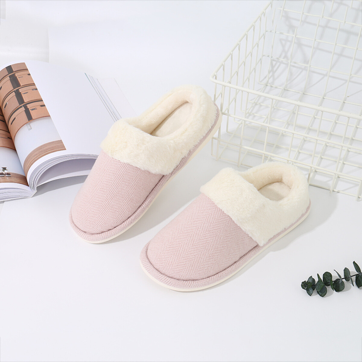 Pantuflas Para Mujer - 37/38 - Rosadas 