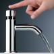 GRIFERIA LAVATORIO AUTOMATICA BRILLO CROMO MONOBLOCK BAÑO CROMO
