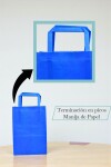 Bolsa lisa acuario 14x08x20 cm AZUL