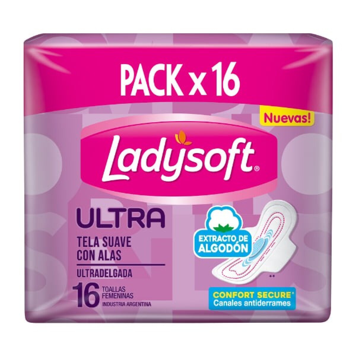 Ladys Ultra Doble C/A Suave X16 ¿ Toallas Ultradobles Suaves 