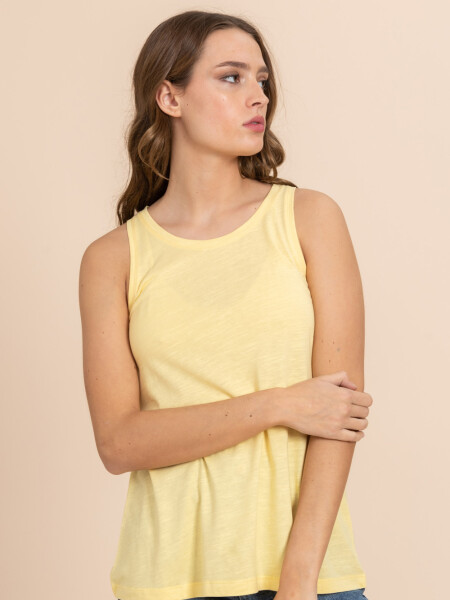 Musculosa básica slub Manteca