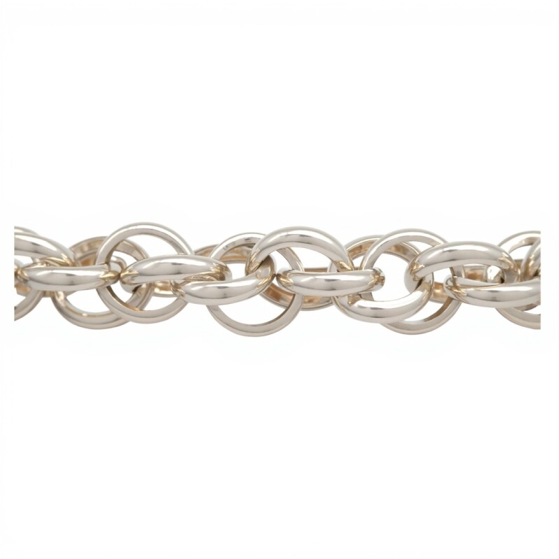 Pulsera Garibaldi doble aro- Plata 925 -Sin piedra-PU3701 sinpiedra