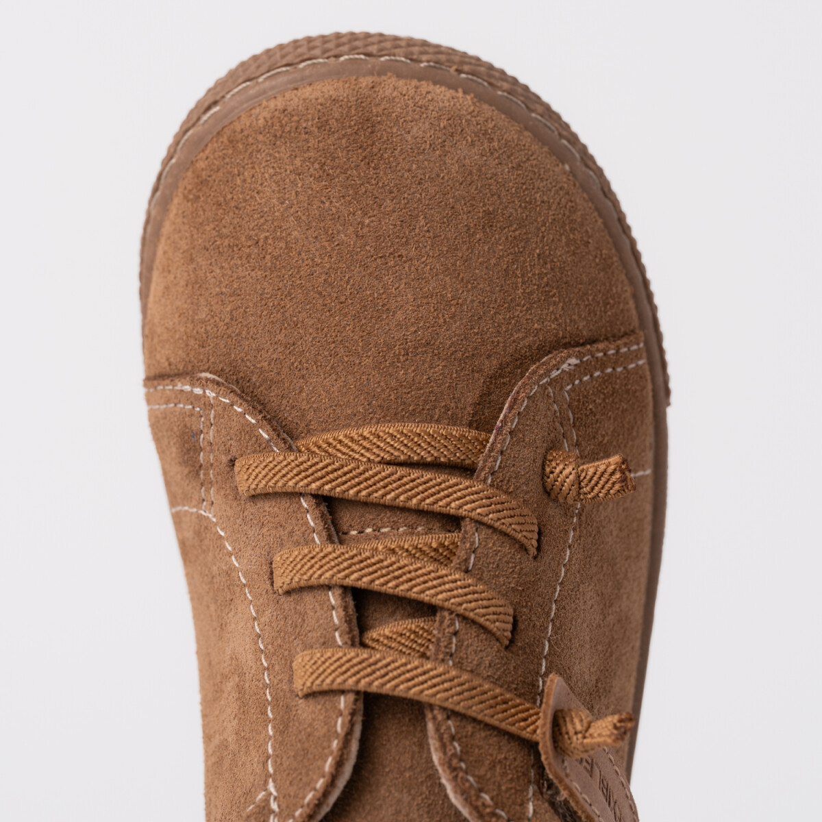 Zapatilla cordón elástico visón - Beige 