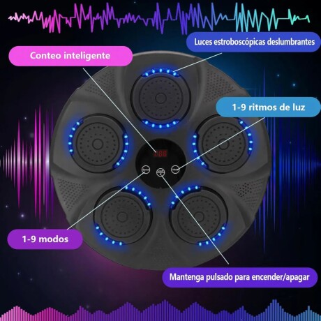 Máquina de boxeo con guantes c/ luz y sonido 5 Golpes BT Máquina de boxeo con guantes c/ luz y sonido 5 Golpes BT