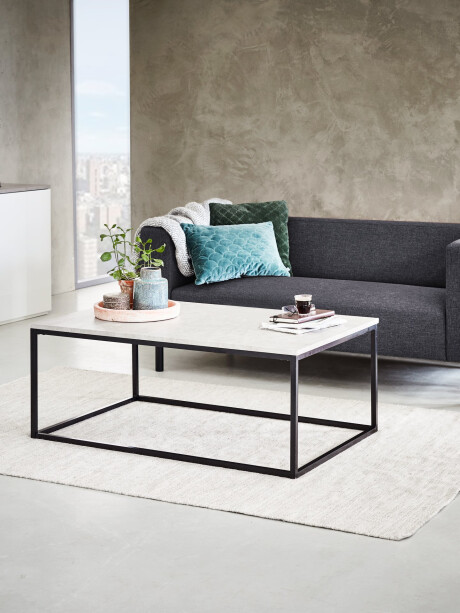 Mesa de centro DOKKEDAL 75x115 hormigón Mesa de centro DOKKEDAL 75x115 hormigón