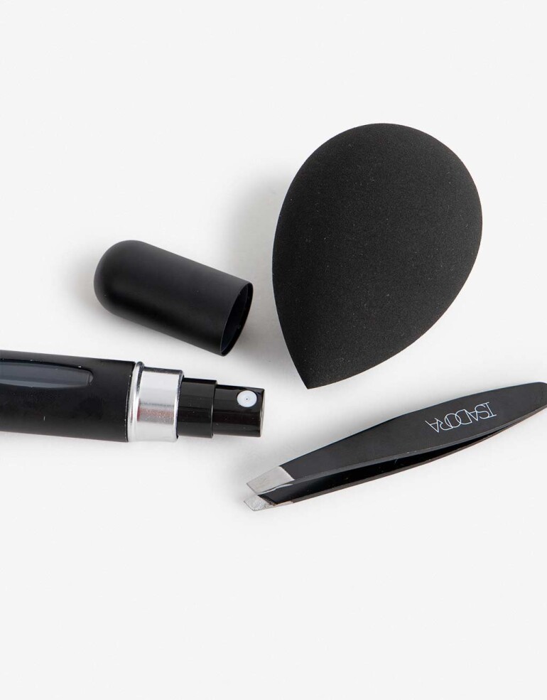 Complementos de Cosmética Herramientas faciales Set De Accesorios De Cosmética - Negro