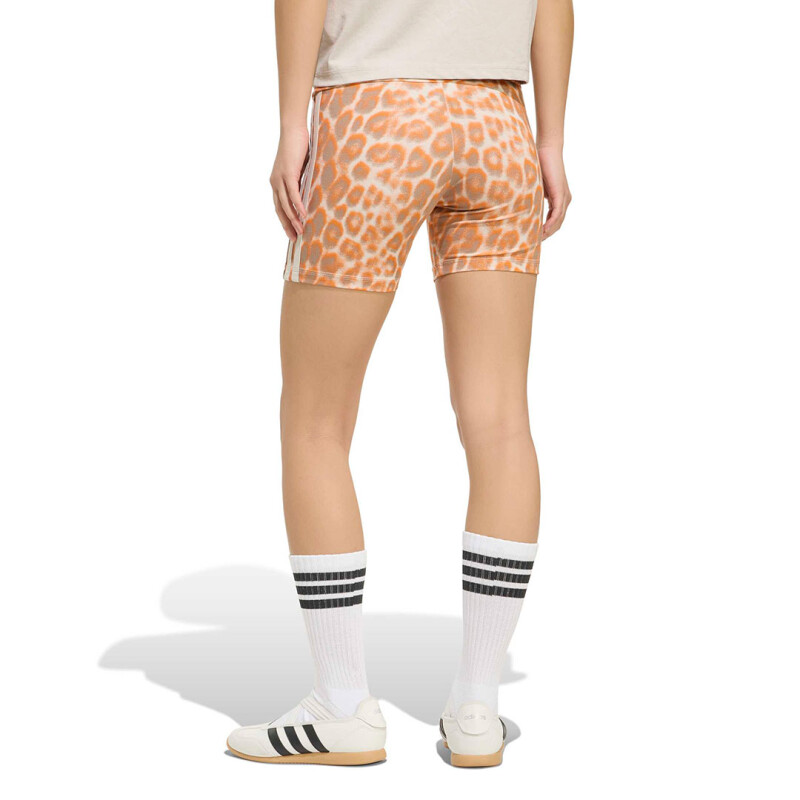 Calza de Mujer Adidas W Aop Bk Sho Animal Print - Anaranjado