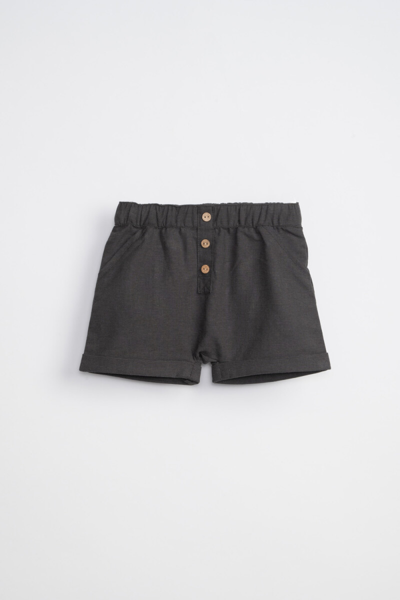 Short con botones Gris
