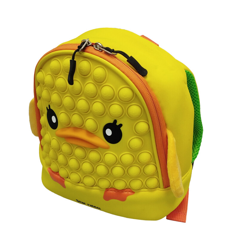 Mochila Disney Pop It Amarillo - Anaranjado