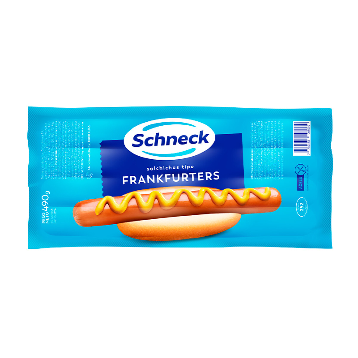 Frankfruters Schneck Largos - x 8 unidades 