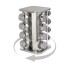 Especiero Giratorio 16 Frascos Vidrio Para Condimentos Cocina Acero Inoxidable Imback Especiero Giratorio 16 Frascos Vidrio Para Condimentos Cocina Acero Inoxidable Imback