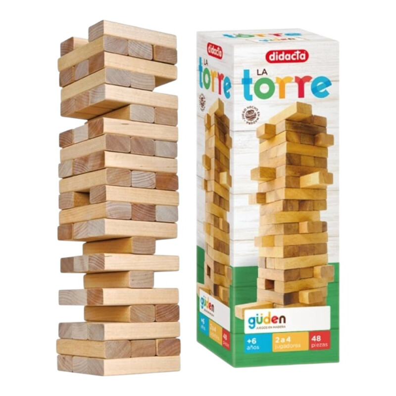 Jenga de Madera Didacta – La Torre Jenga de Madera Didacta – La Torre