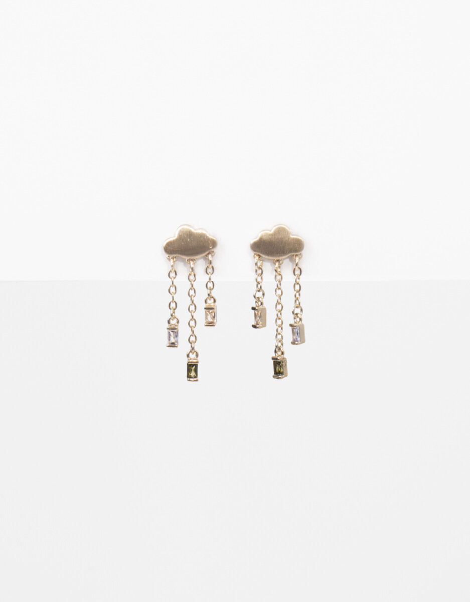 Aros Colgantes Con Cubic Zirconia 