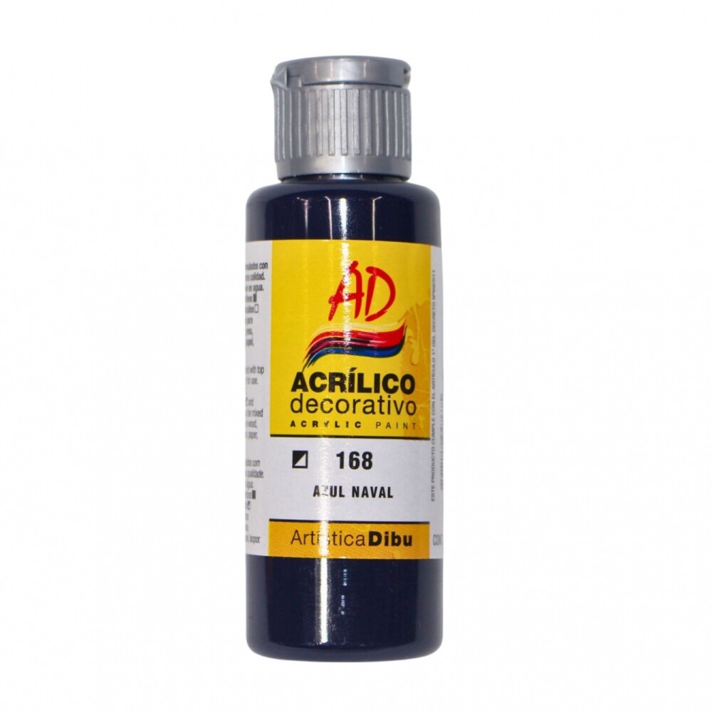 PINTURA ACRILICA ARTISTICA DIBU 60 ML. DIFERENTES COLORES COLOR AZUL NAVAL 168