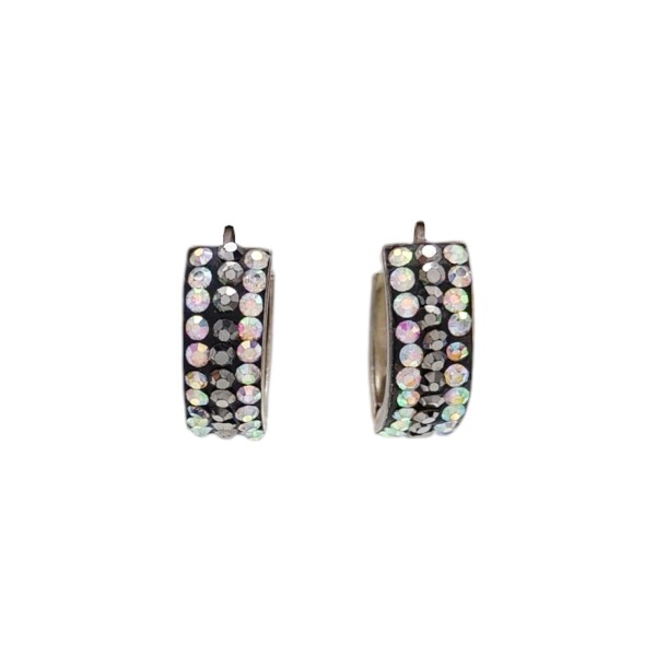 Caravanas Aros con cristal-Plata 925-Con Cristal-CA3014 Conpiedra
