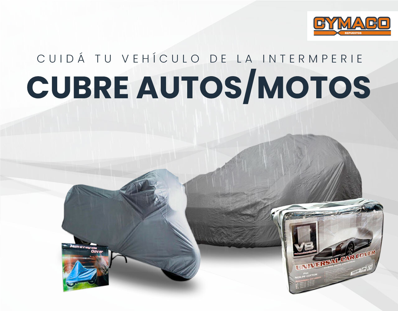 CUBRE AUTOS Y CUBRE MOTOS