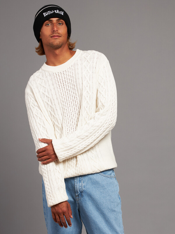 SWEATER LEIVA RUSTY Crema