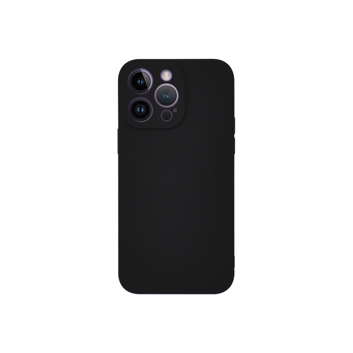 Protector iPhone 14 Pro Max engomado color negro 