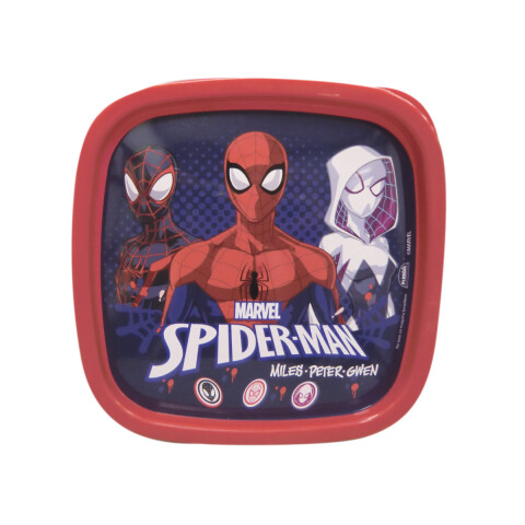 Recipiente con tapa de 580 ml SPIDERMAN AZUL