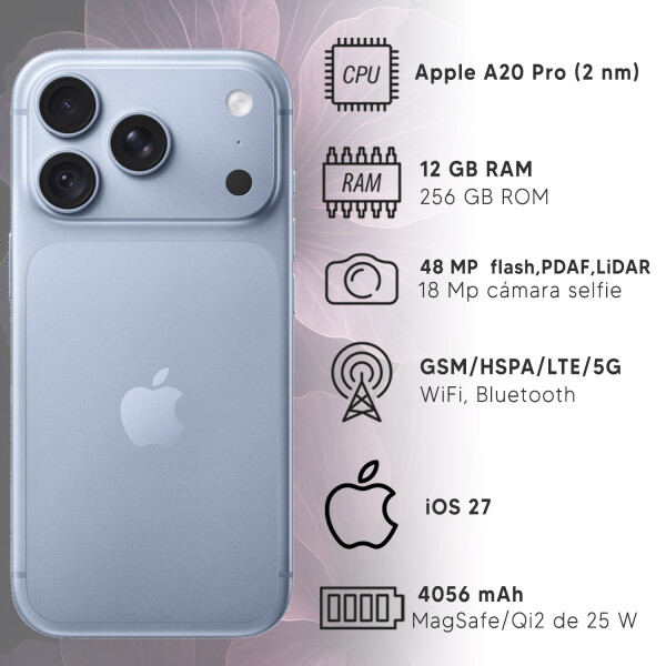 Apple Iphone 18 Pro 12/256gb 5g + Regalo CELESTE