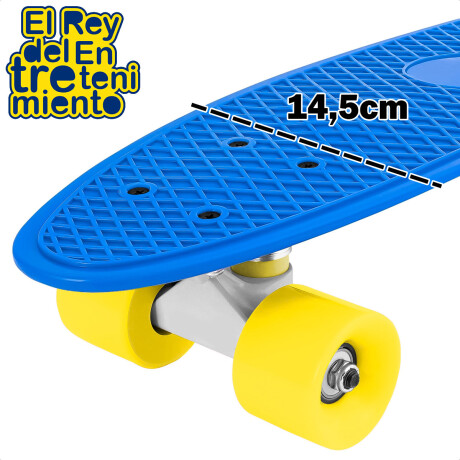 Skate Longboard Penny 57cm Patineta Aluminio + Bolso Celeste-Estilo 1